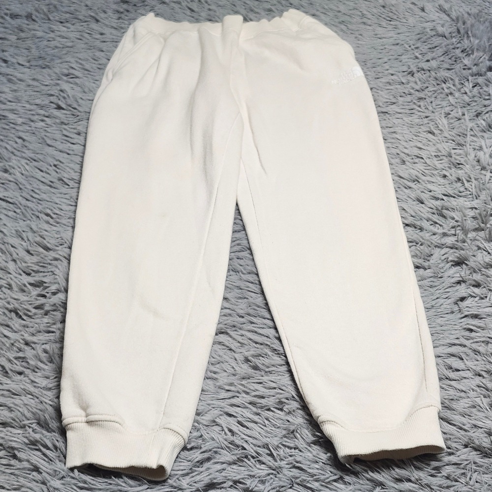The North Face Sweatpants‎ Girls XL White Cotton Blend Joggers NF0A82ZB Womens